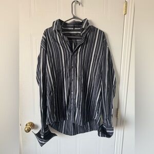 TED BAKER endurance men’s  striped shirt Men’s Dress Shirt Sz 6